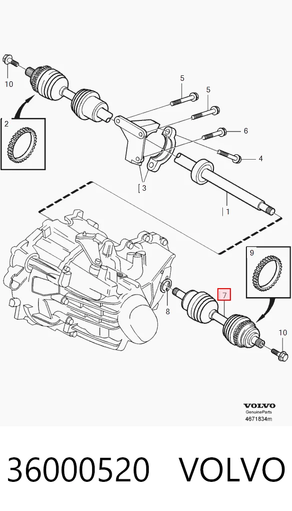 Піввісь передня ліва Magneti Marelli TDS0296