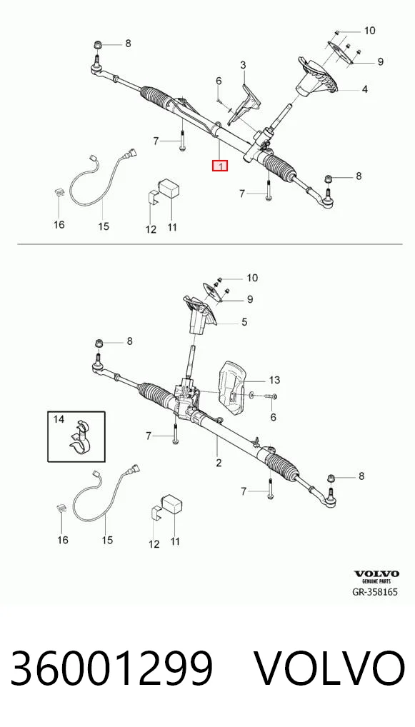 Купити 7853993634 ZF Parts Рульова рейка