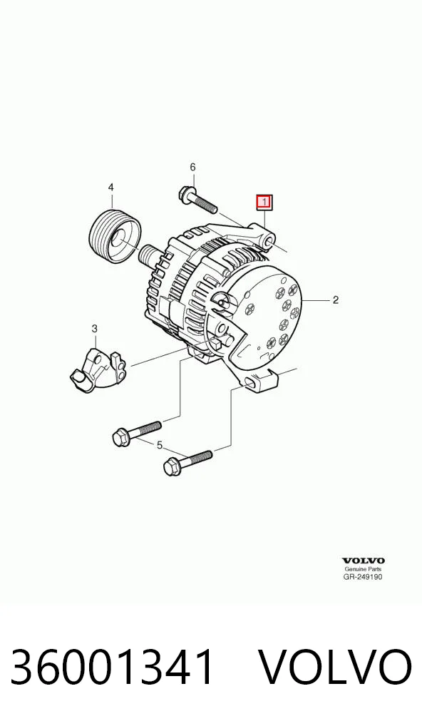 36001341 Volvo Авто генератор