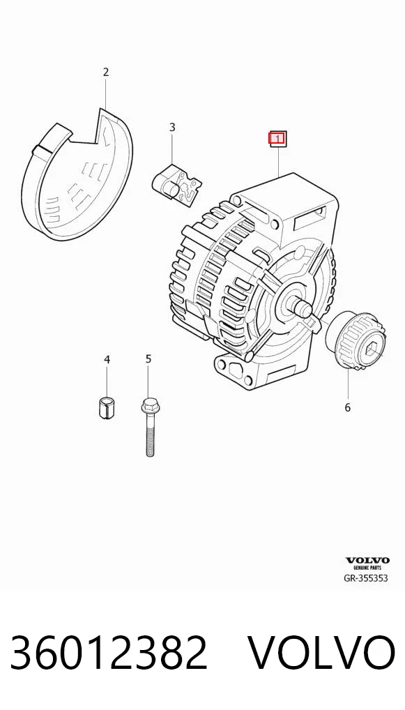 36012382 Volvo Авто генератор