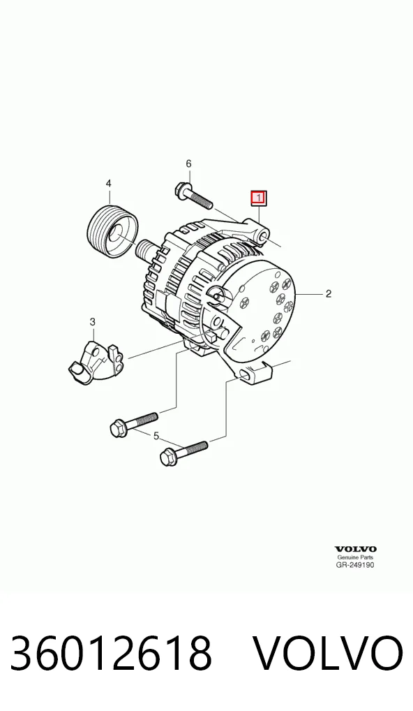36012618 Volvo Авто генератор
