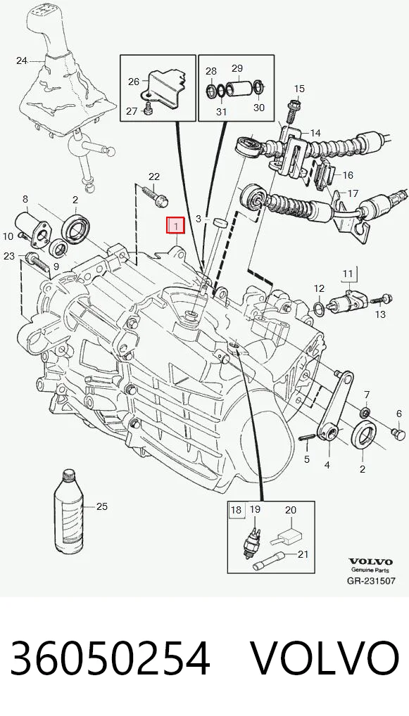 КПП в зборі Volvo S70 