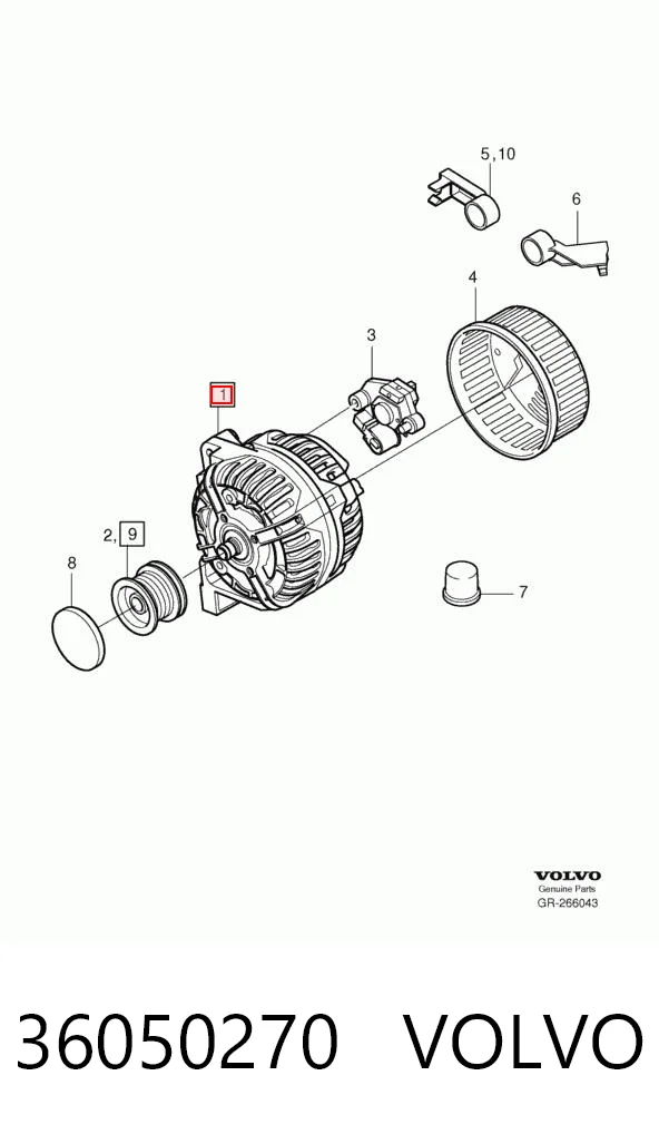 36050270 Volvo Авто генератор