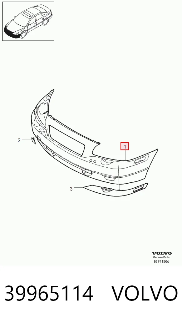 Бампер передній в зборі на Volvo S80 I TS, TH, KV