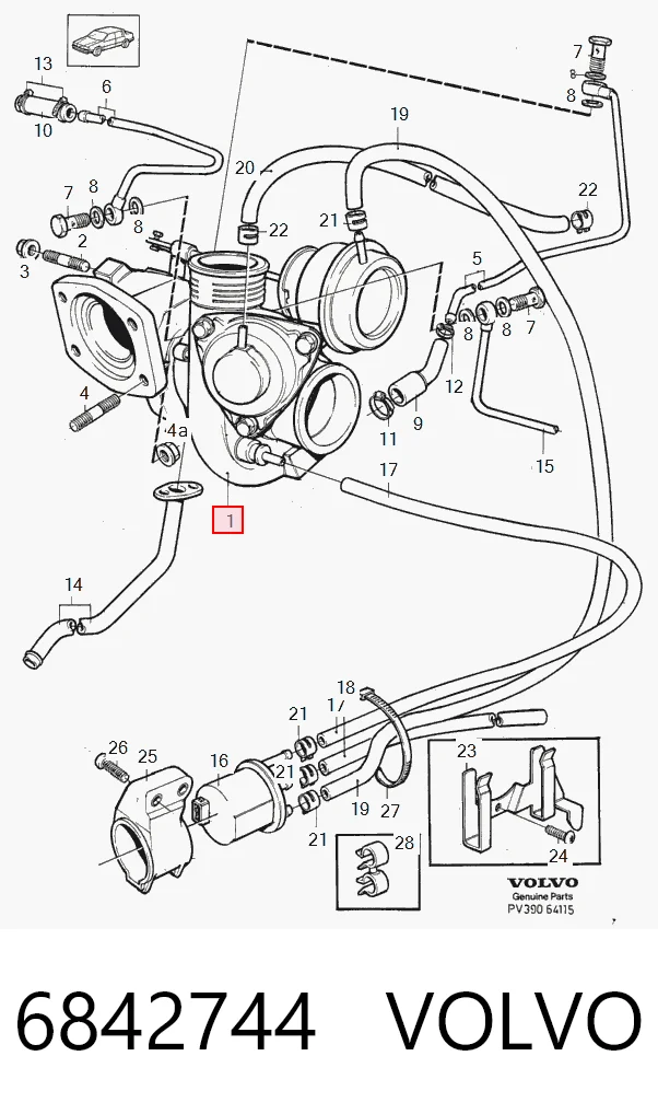4918901301 Mitsubishi Турбонаддув