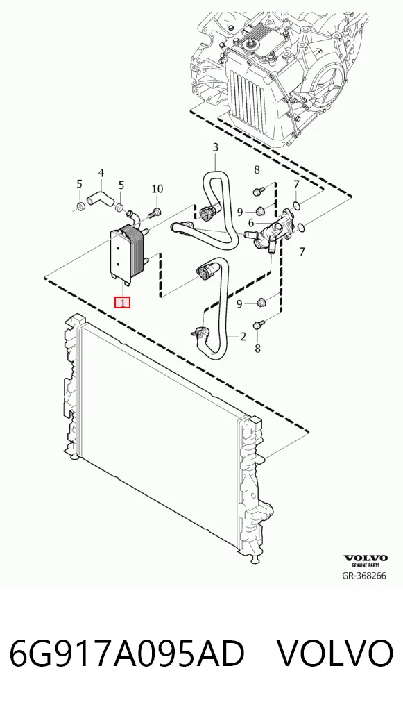 Радіатор масляний HMP6G917A095AD Hmpx