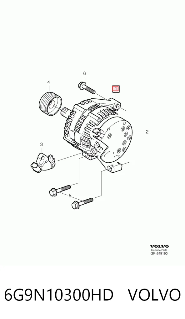 6G9N10300HD Volvo Авто генератор