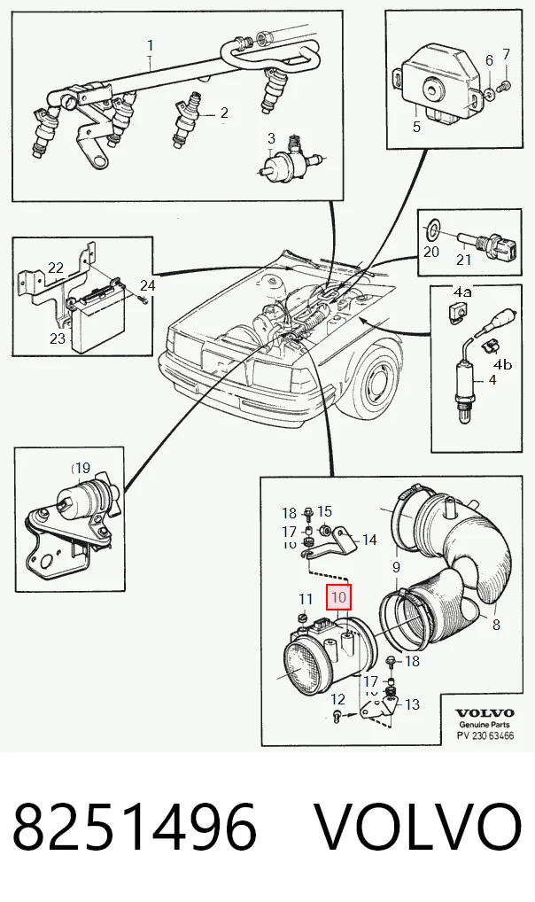 Датчик масової витрати повітря Polcar E020001 ціна, від 62.24 USD