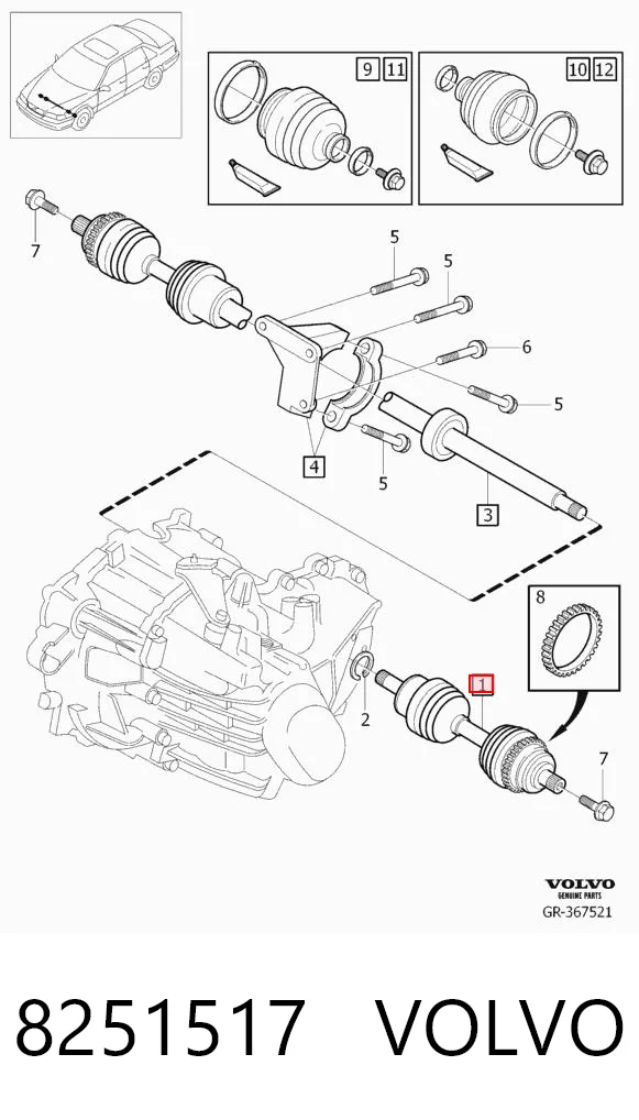 Привід передній лівий Posterparts BB1357 ціна, від 470.15 USD