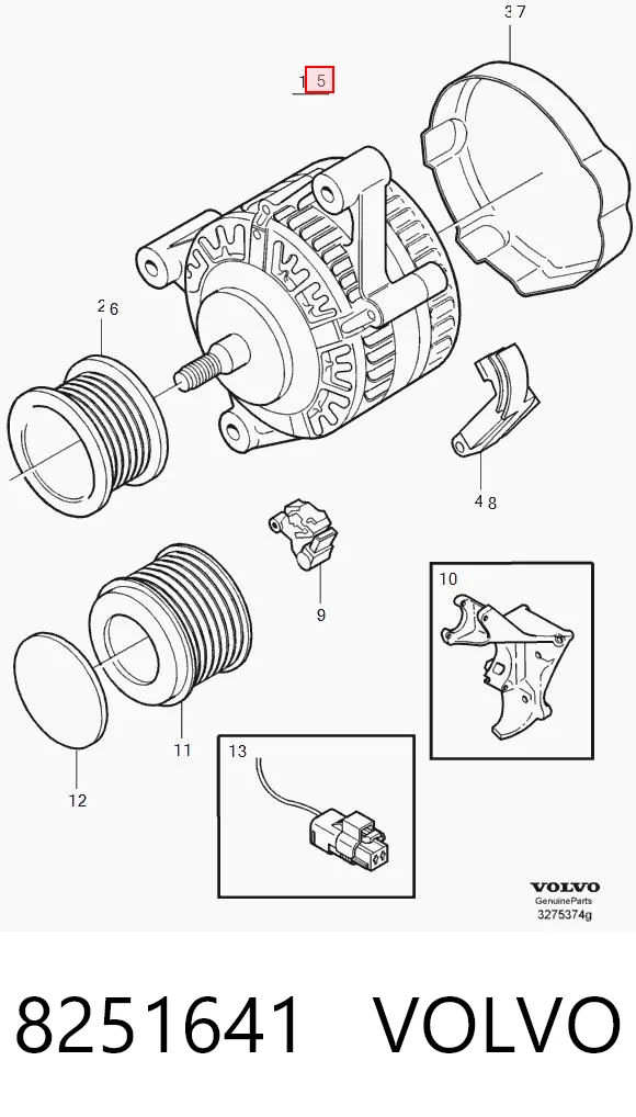 8251641 Volvo Авто генератор