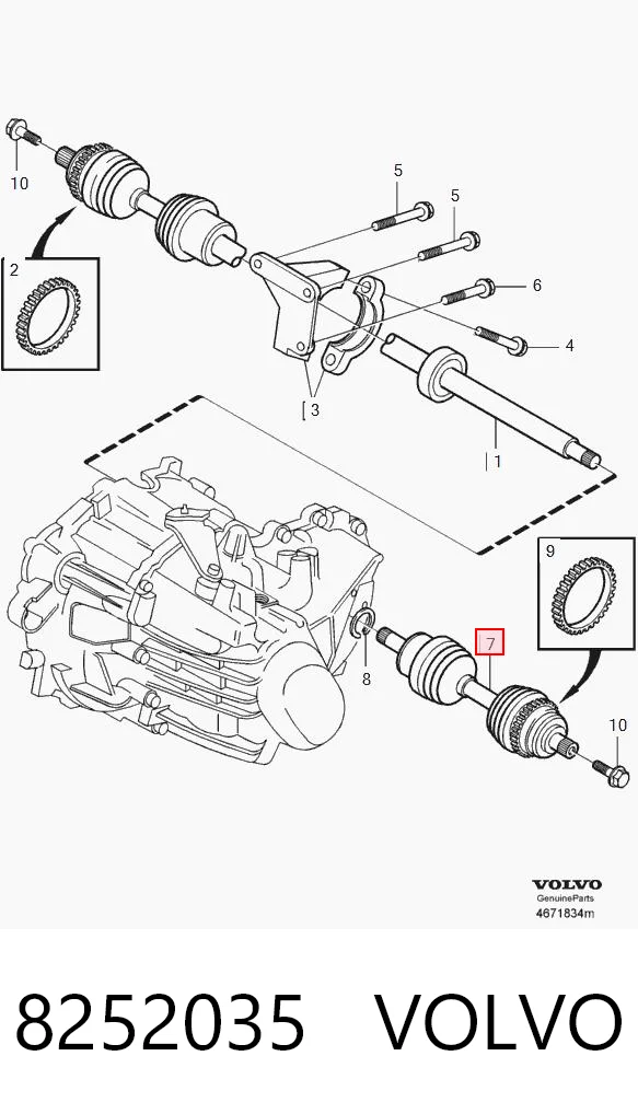 TDS0296 Magneti Marelli Привід лівий