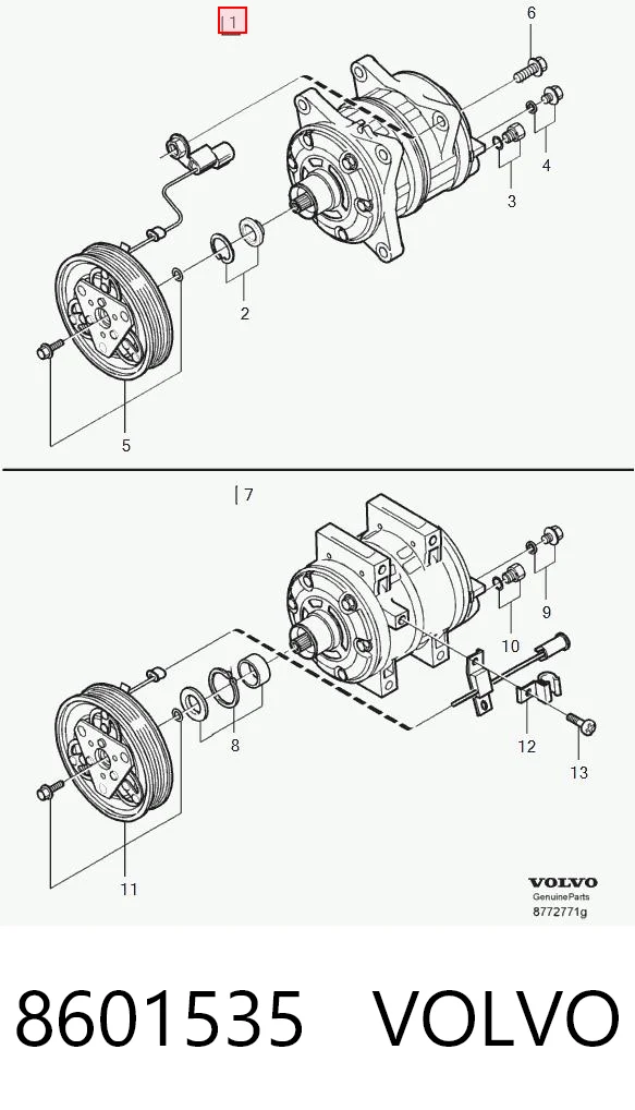 8601535 Volvo Компресор холодоагенту