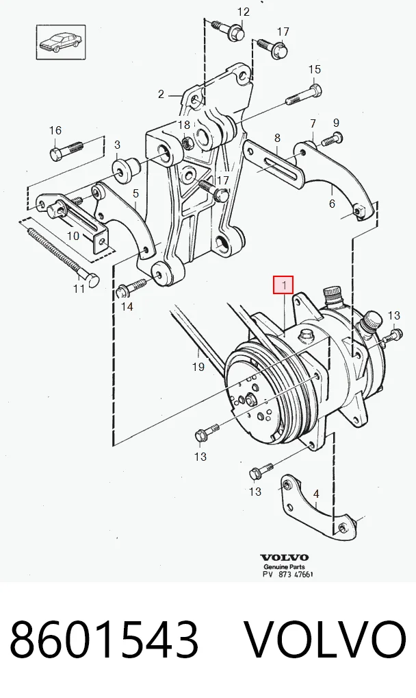 8601543 Volvo Компресор холодоагенту
