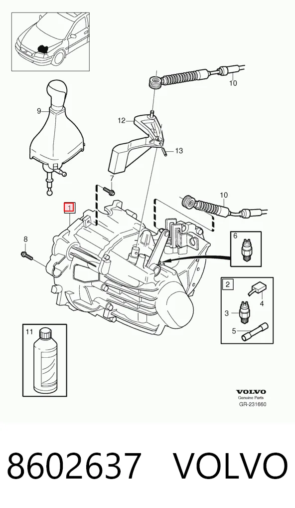 Купити Коробка передач Volvo V70 I LV