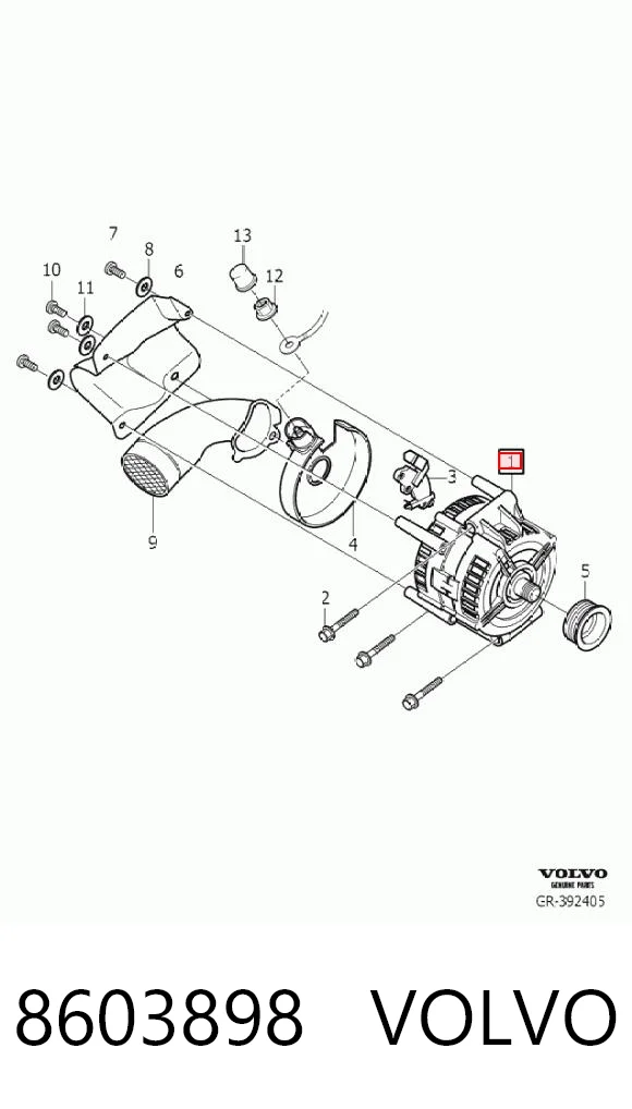8603898 Volvo Авто генератор