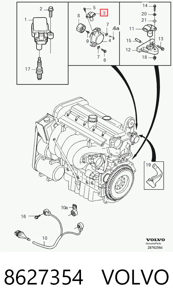 8627354 Volvo Датчик розподільного вала