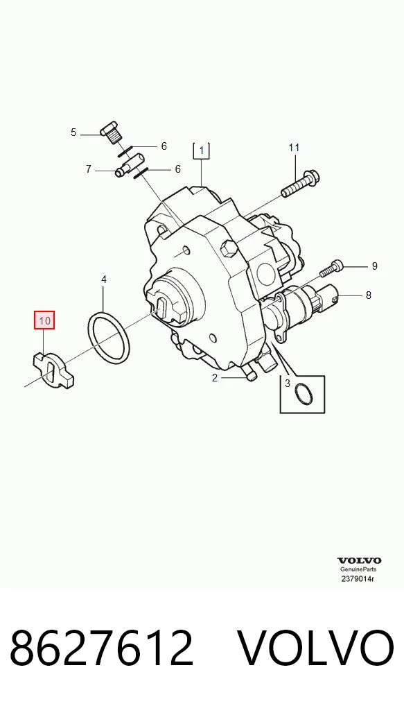 Муфта ПНВТ Renault (RVI) 168012219R ціна, від 18.62 USD