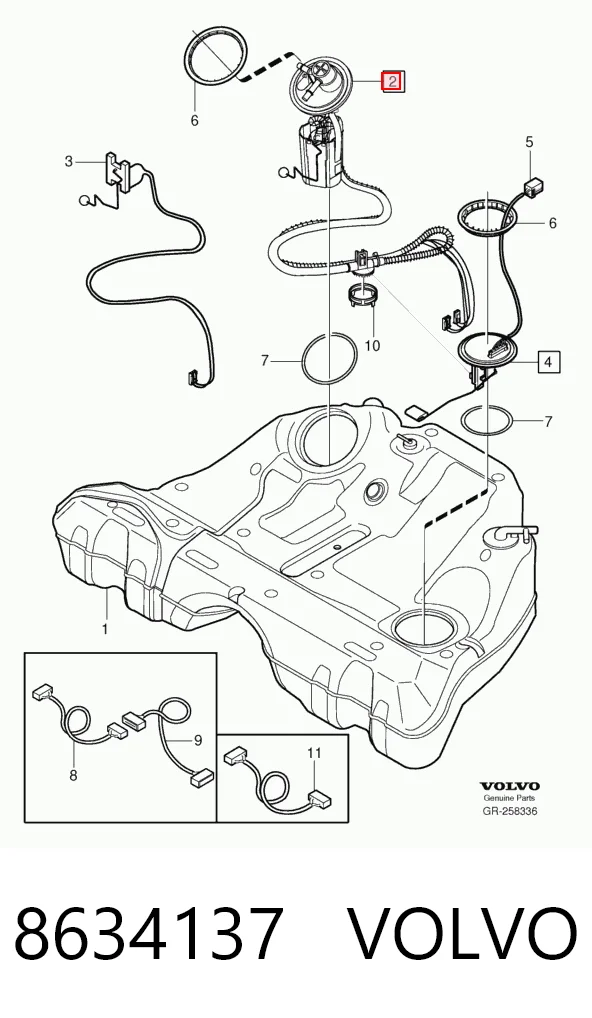  Насос паливний електричний Volvo S80 1