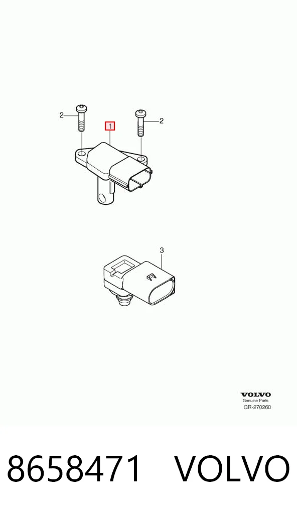 8658471 Volvo Датчик витрати повітря