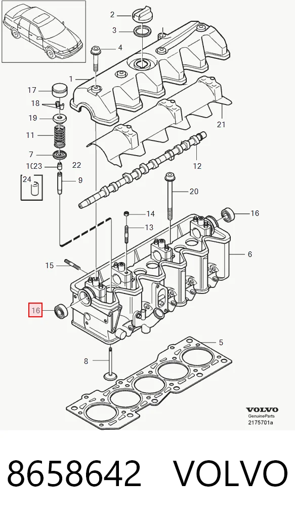 Купити Сальник распредвала Skoda Octavia II A5 1Z3