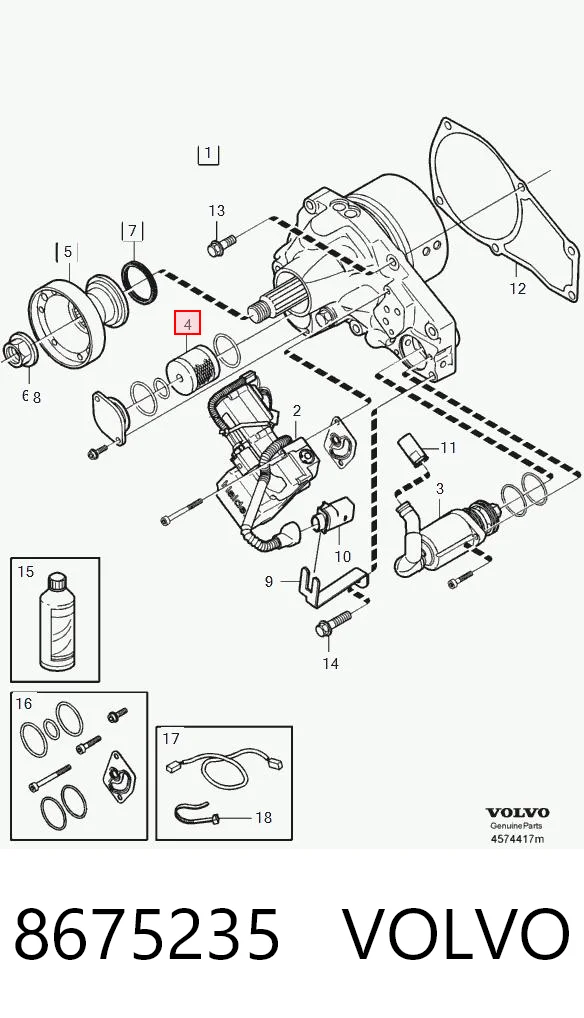 8675235 Volvo Фільтр заднього редуктора