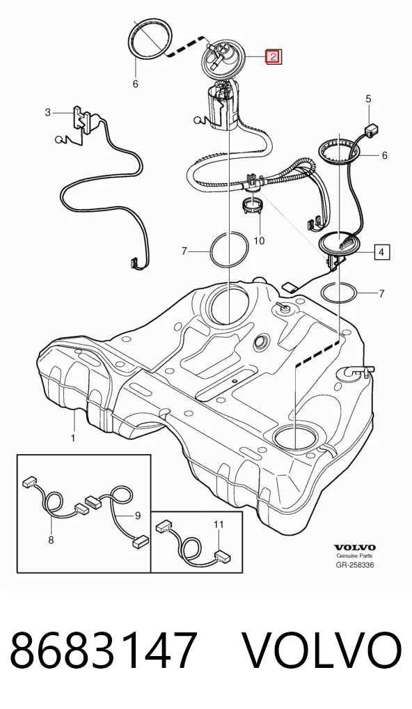 8683147 Volvo Електробензонасос
