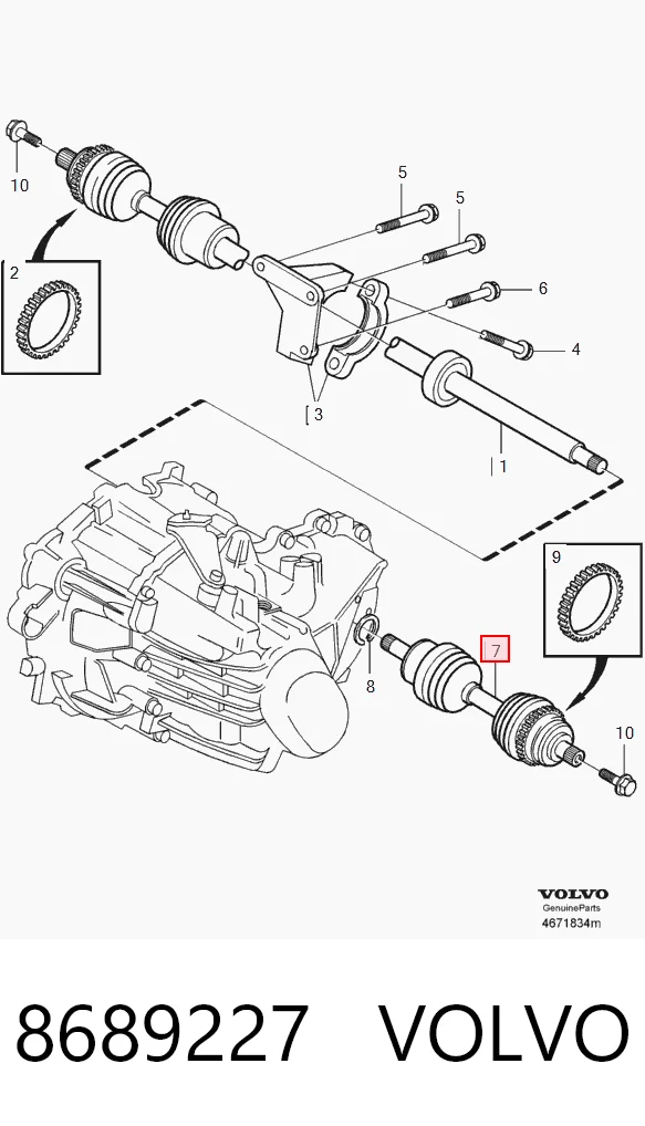 Привід передній лівий Magneti Marelli TDS0296 ціна, від 111.01 USD