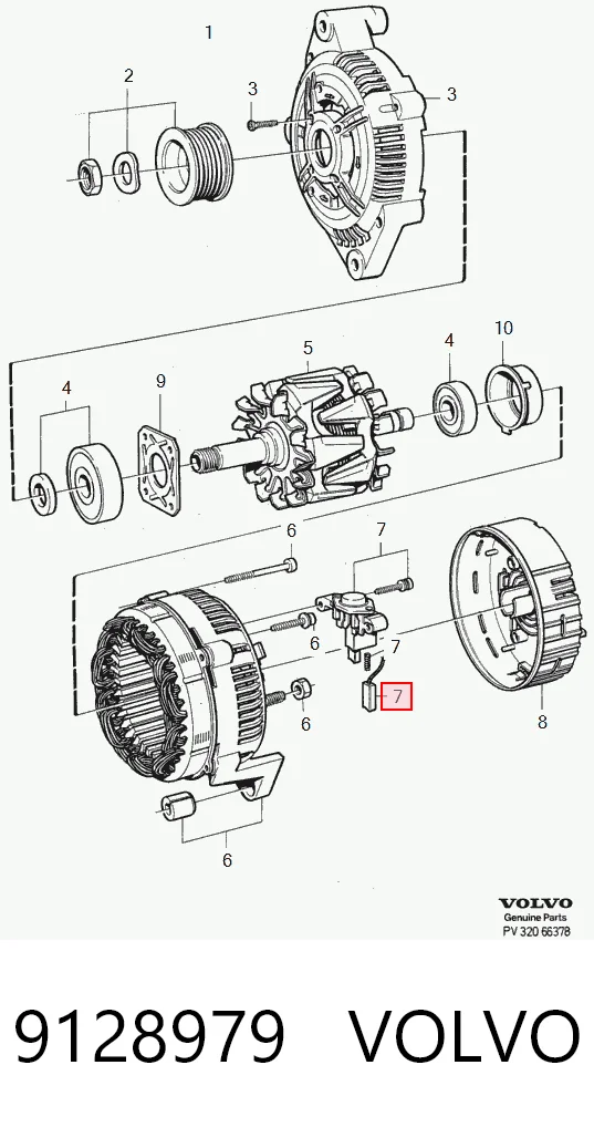  Реле генератора Volvo 740 