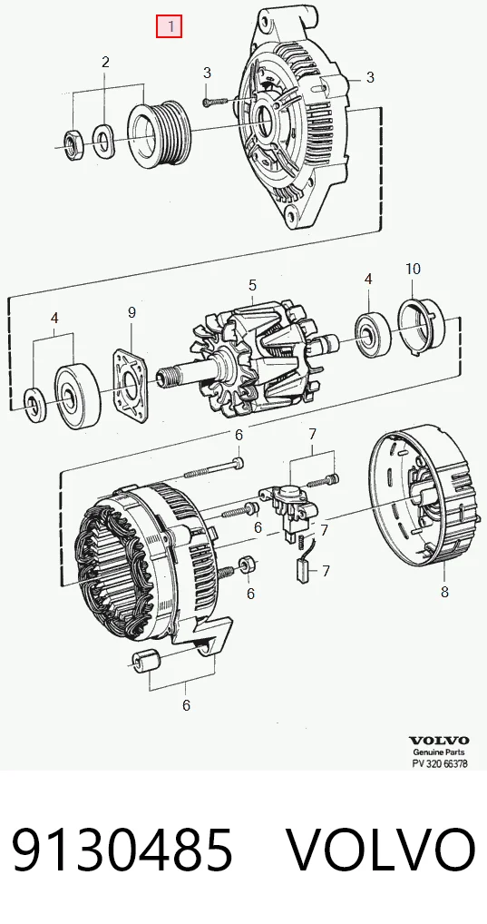 9130485 Volvo Авто генератор