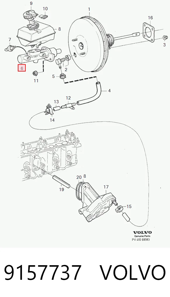 Купити Головний гальмівний циліндр Volvo 850  LS
