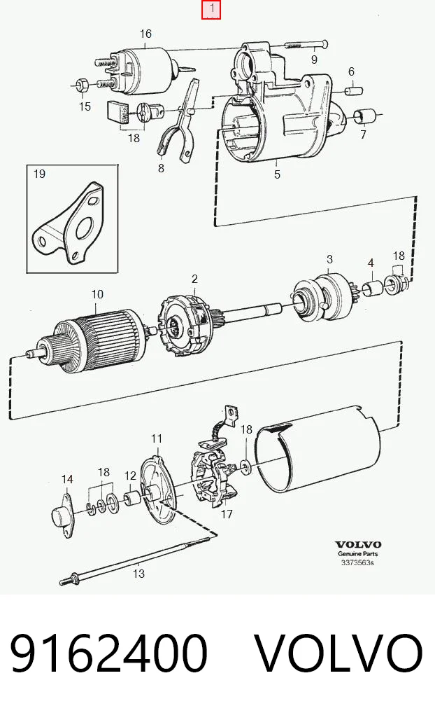 9162400 Volvo Стартер двигуна