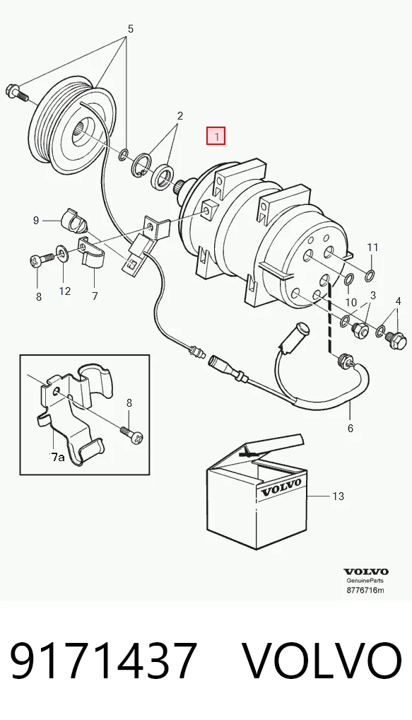 9171437 Volvo Компресор холодоагенту