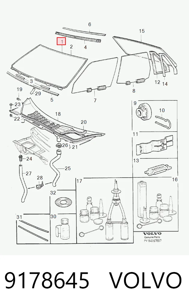 Лобове скло 8822AGNBL Glaspo