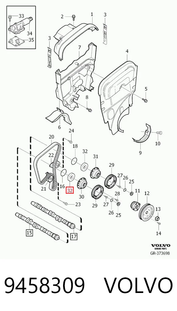 Купити OS410133N NIPPON MOTORS Сальник распредвала