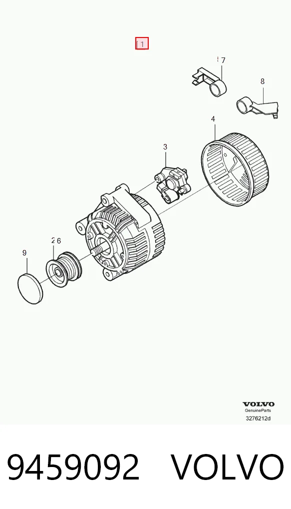 9459092 Volvo Авто генератор