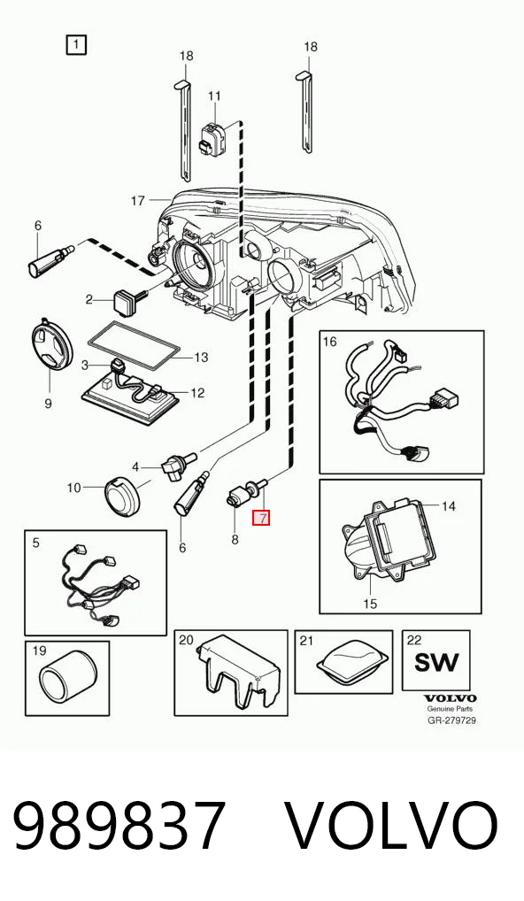 Лампочка ПТФ Volkswagen Polo V