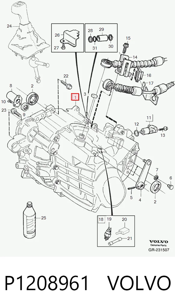 МКП в зборі Volvo S70 седан (LS, LT) (1997 - 2000) ціна, від 196.86 USD