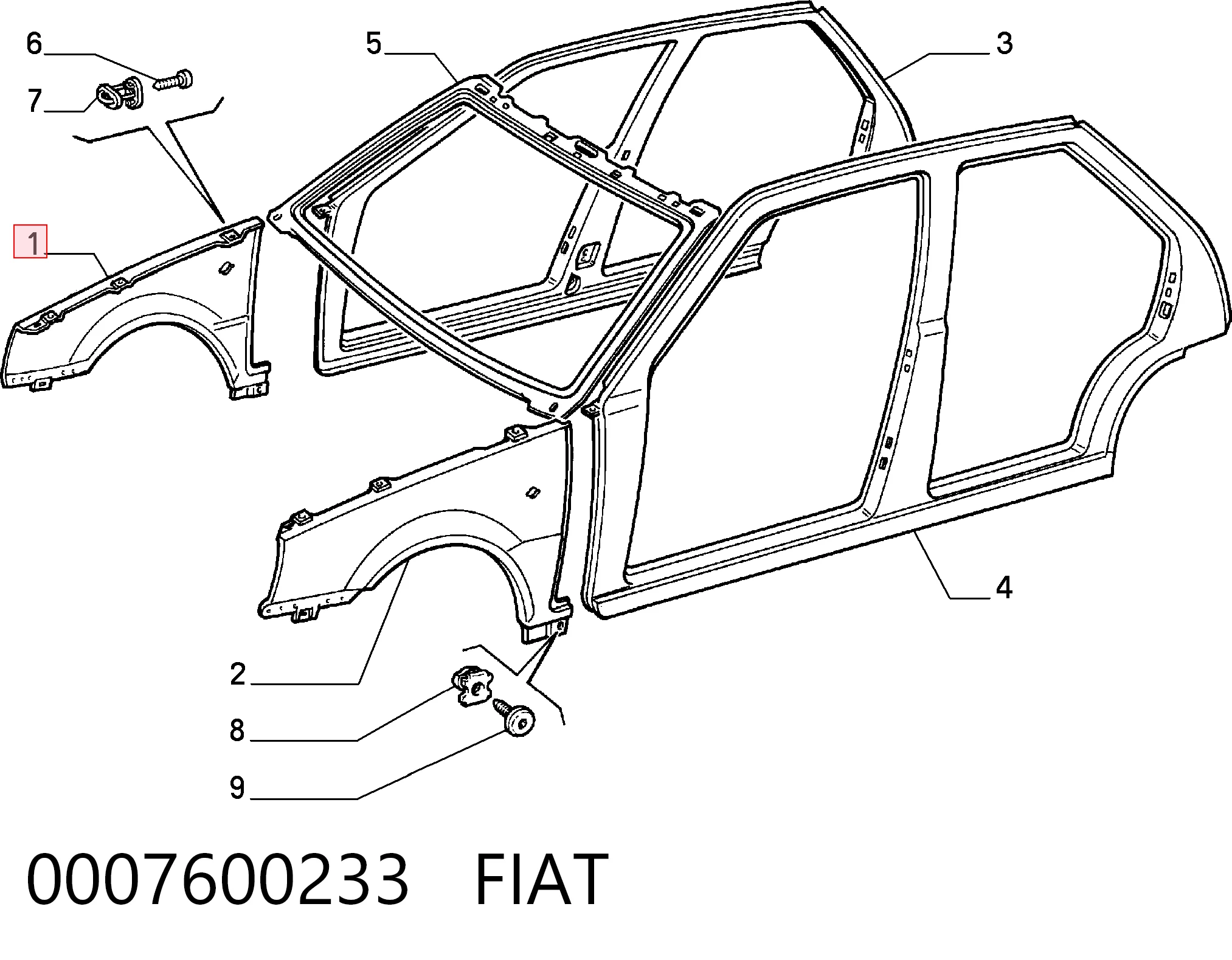 Крила на Fiat Tipo  160