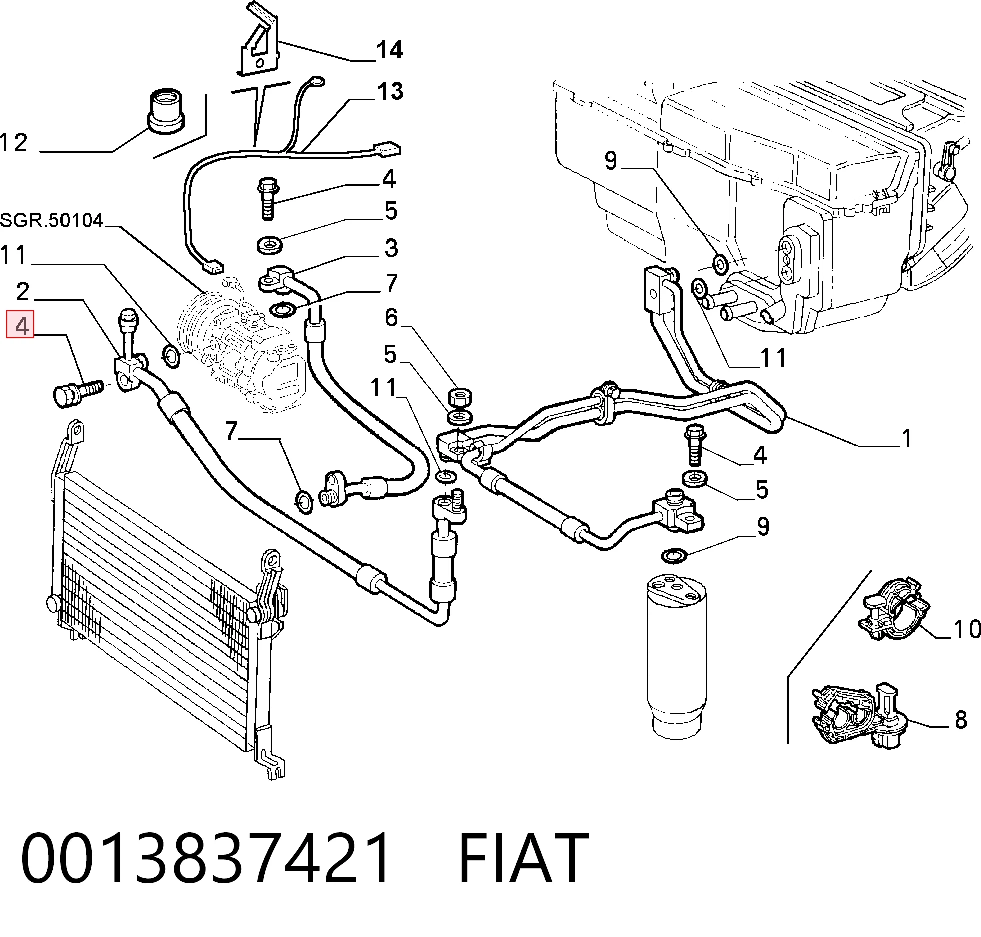 Болт вихлопної системи (глушника) Chrysler 18750624 ціна, від 0.34 USD