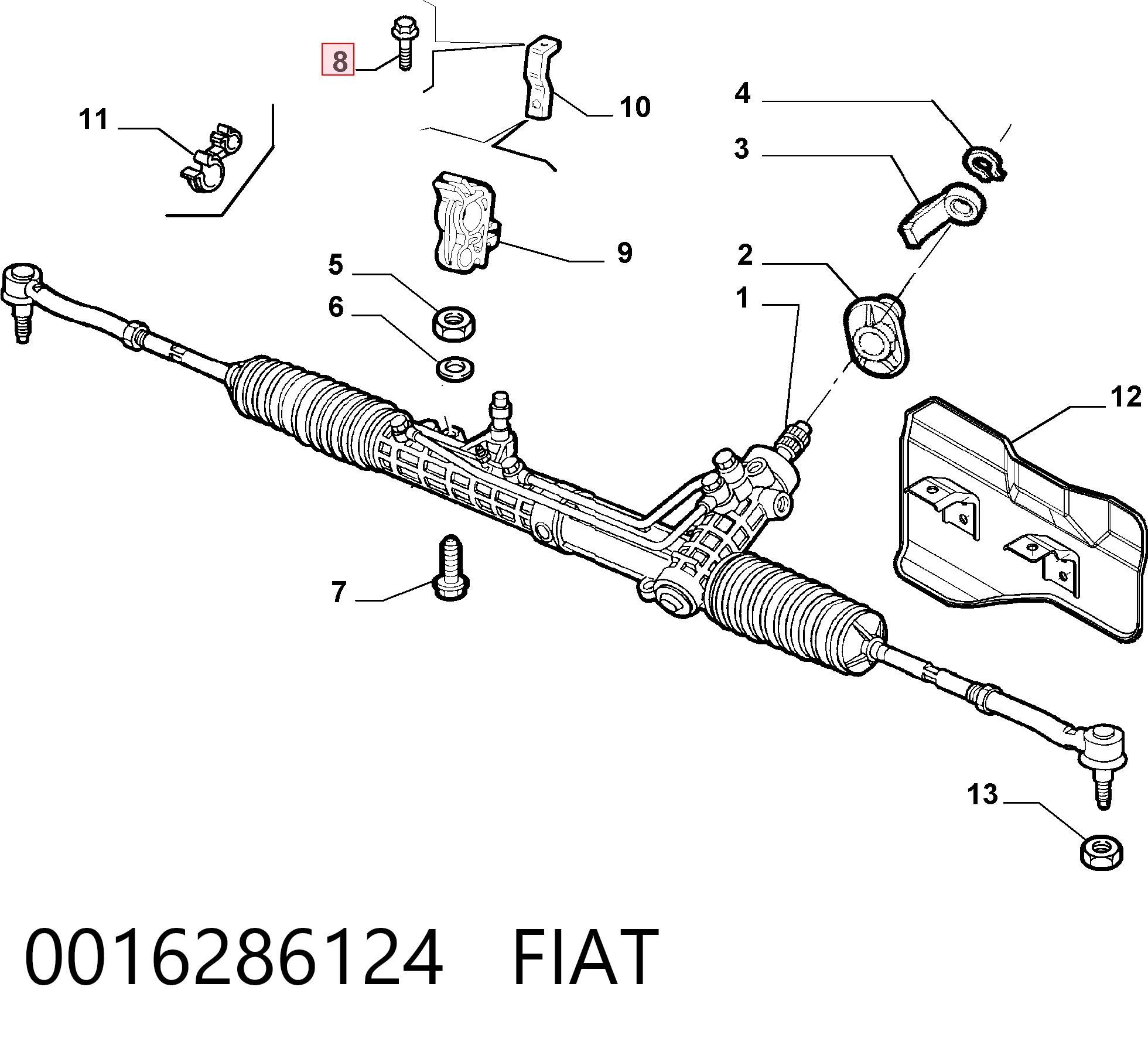 16585824 Iveco Болт вихлопної системи (глушника)