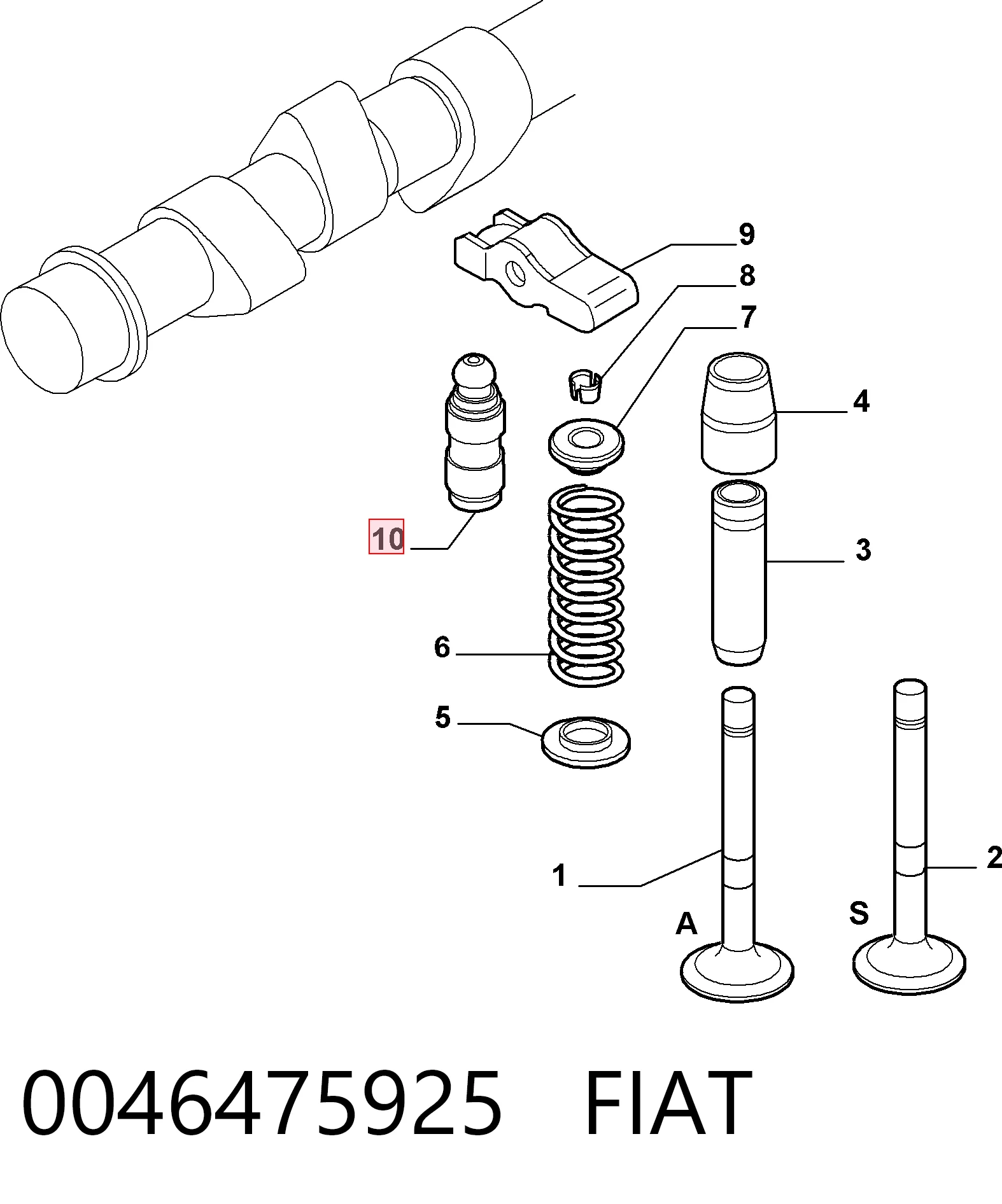  Гідрокомпенсатор Fiat Doblo 1