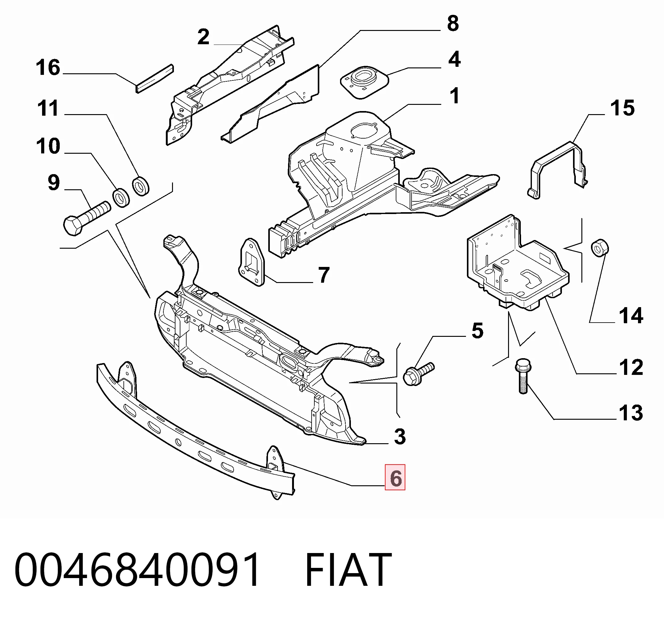 Шина бампера переднього Polcar 3003073 ціна, від 39.17 USD