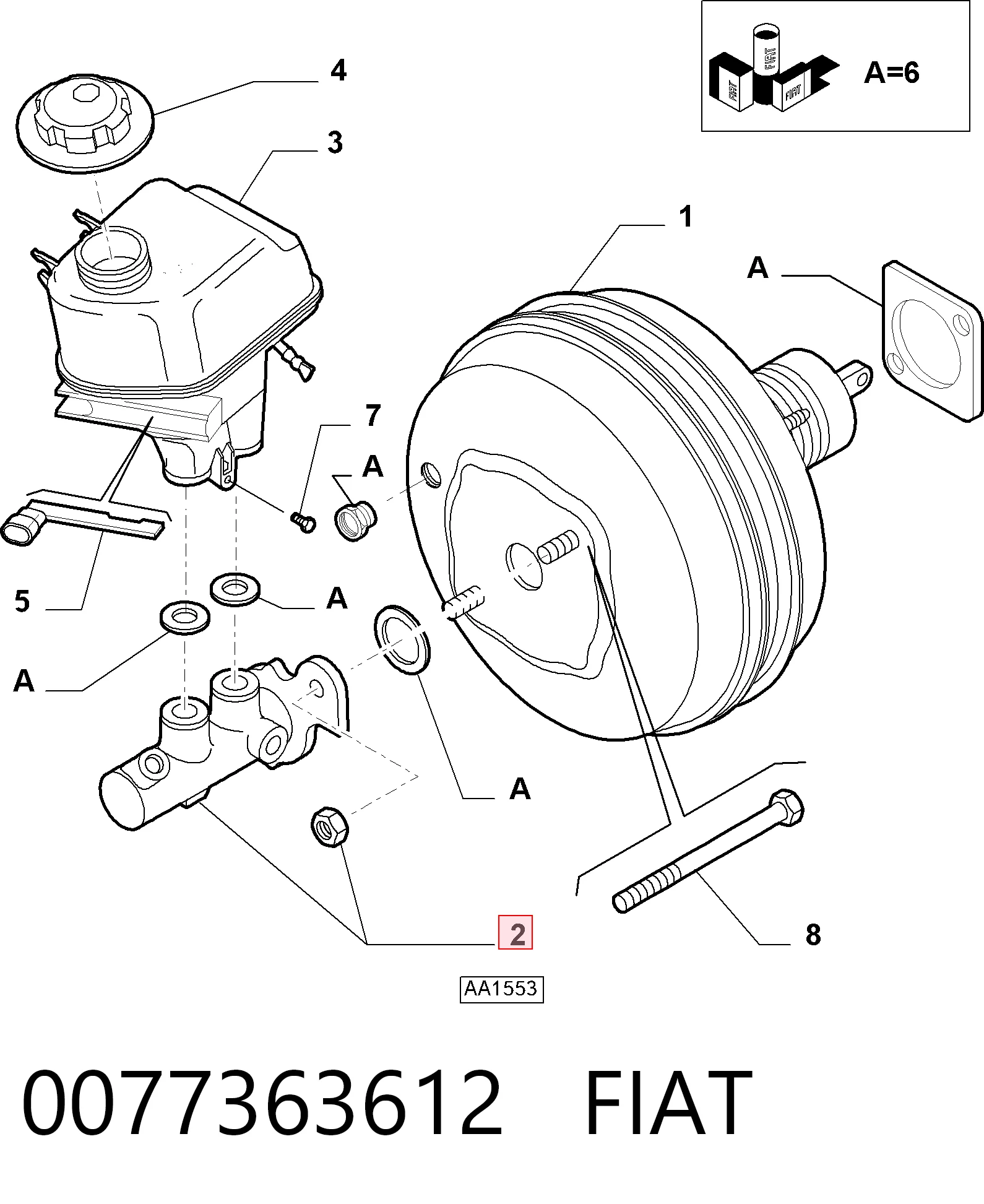 Циліндр головний гальма (Гідротормоз) General Motors 558092 ціна, від 69.73 USD