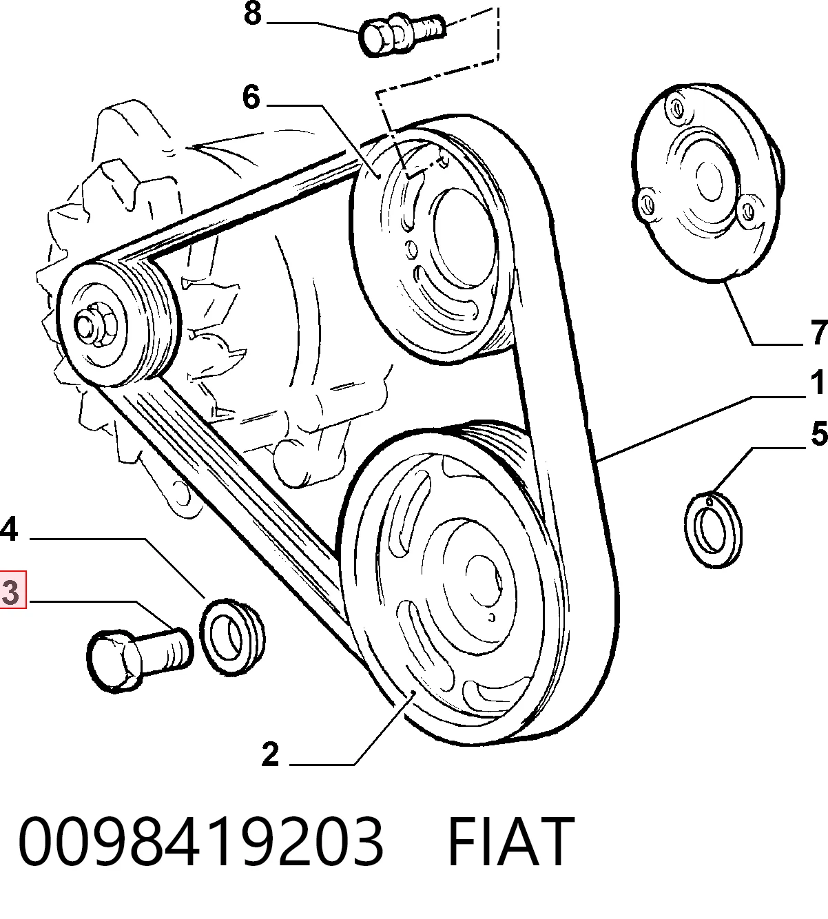 98419203 Iveco Болт коленвала