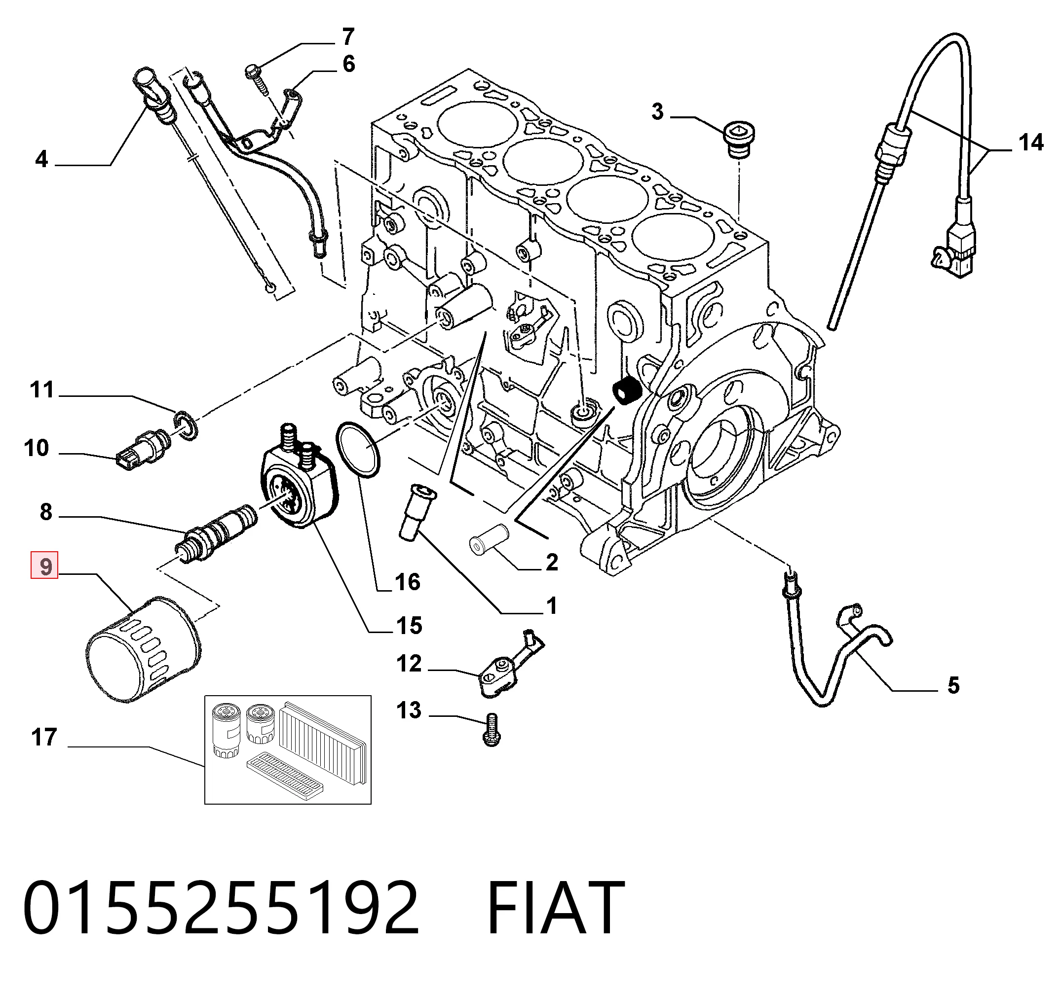 0155255192 Fiat/Alfa/Lancia