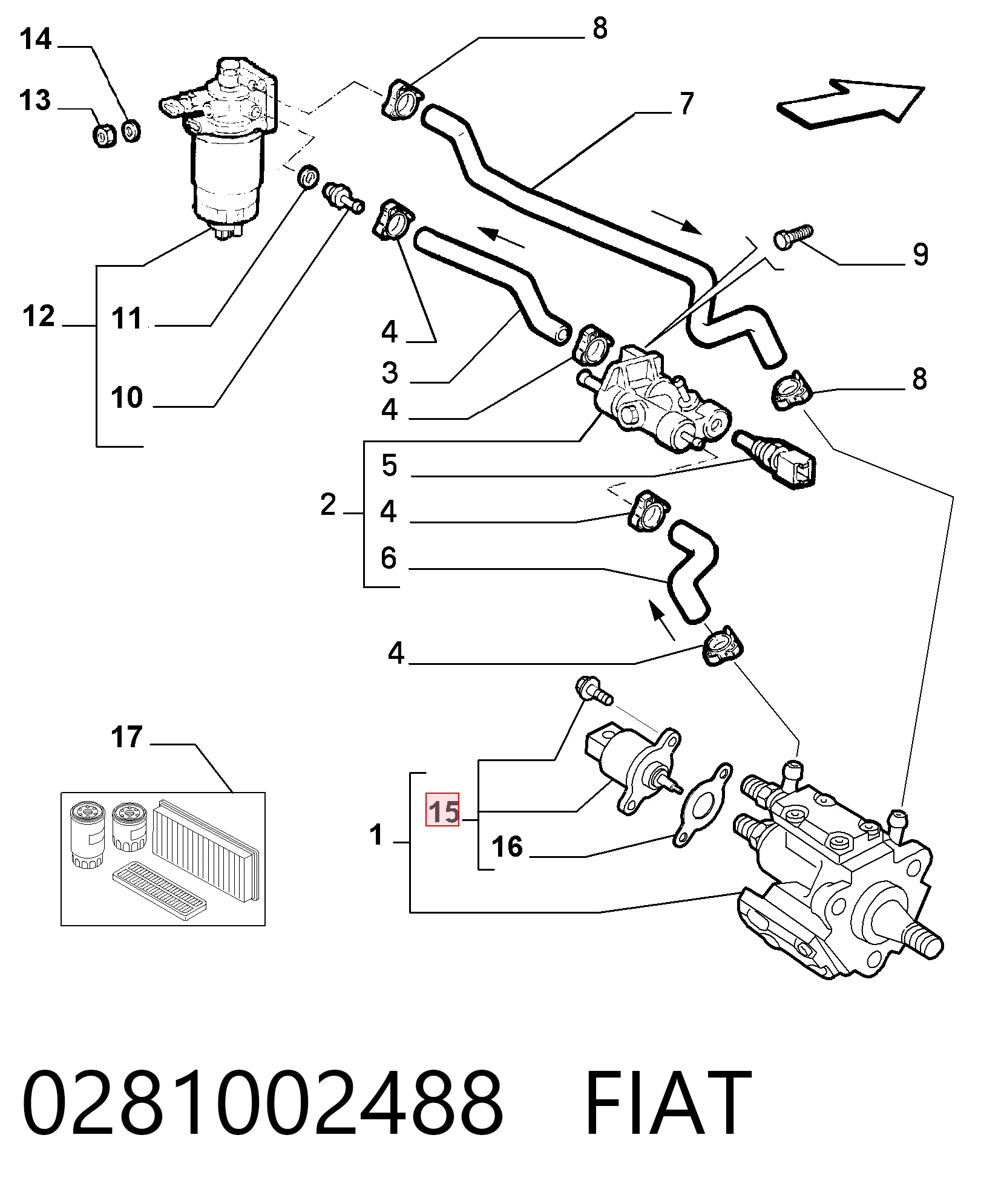 F00R0P1794 Bosch Клапан високого тиску