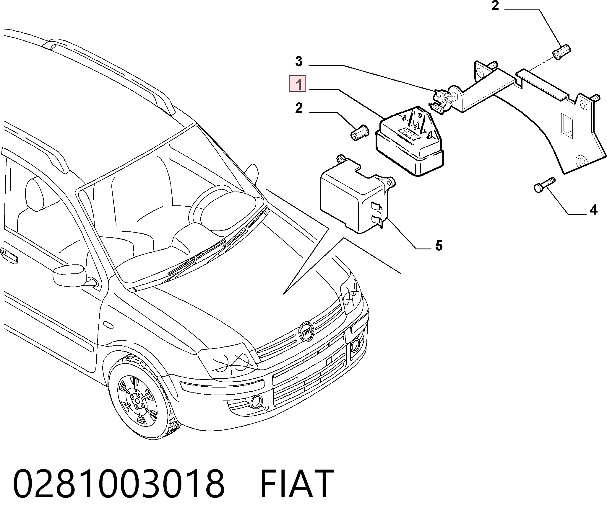 0281003018 Fiat/Alfa/Lancia Реле свічок накалу