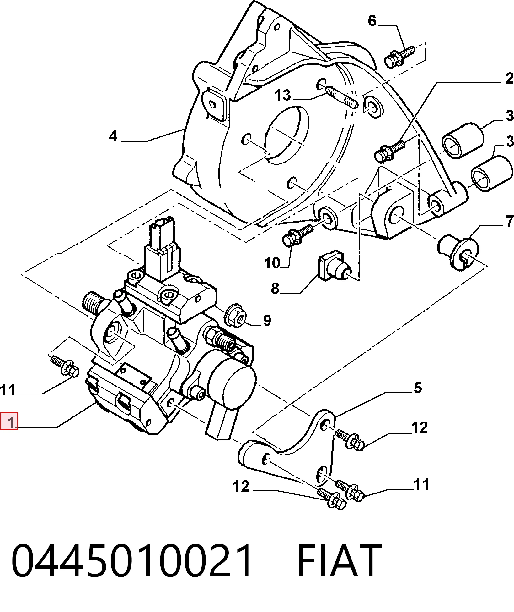Насос паливний високого тиску Bosch 986437012 ціна, від 74.72 USD