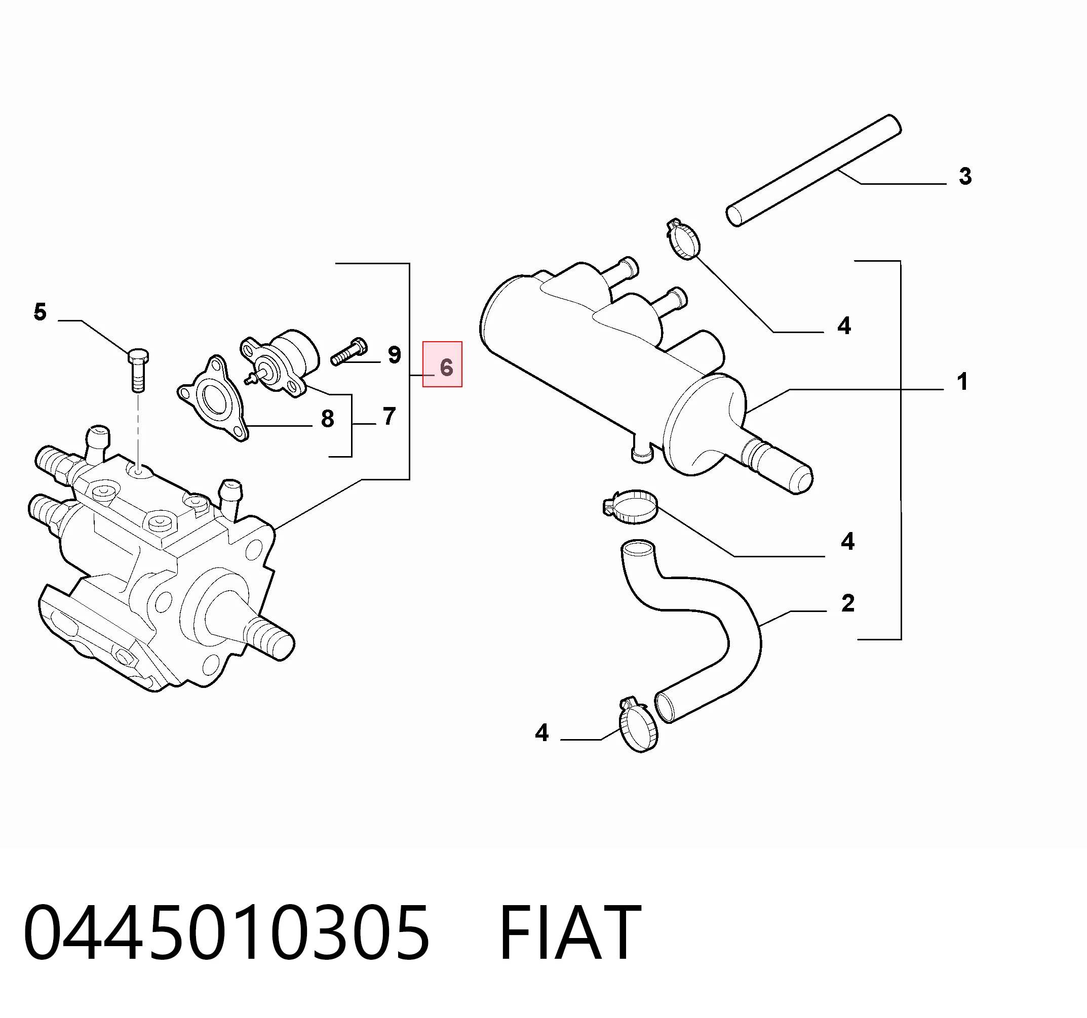 Насос паливний високого тиску Bosch 0445010303 ціна, від 88.68 USD