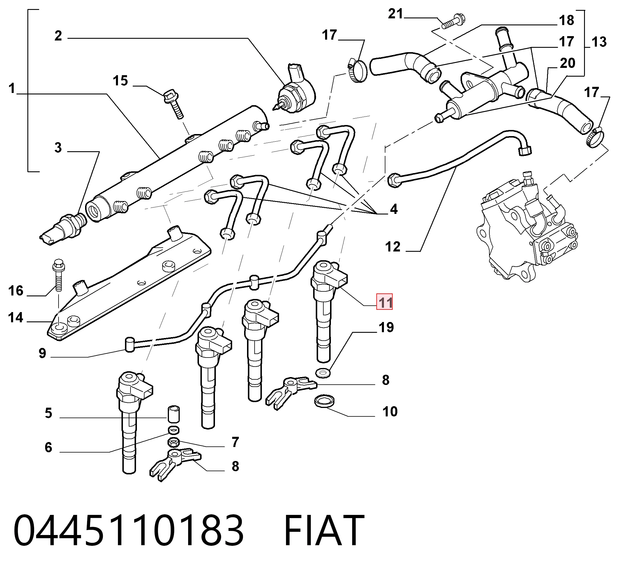 Форсунка інжектора General Motors 5821098